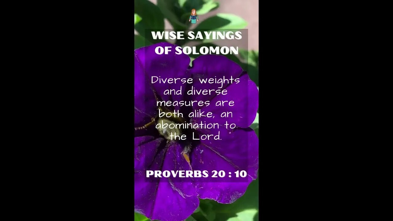 Proverbs 20.10 | NRSV Bible - Wise Sayings of Solomon