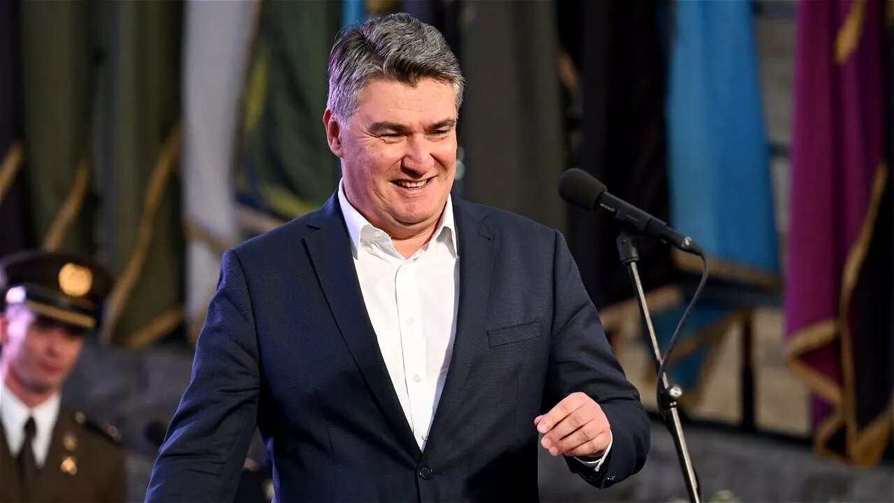 Predsjednik Zoran Milanović u Kninu na svečanom prijemu ratnih zapovjednika