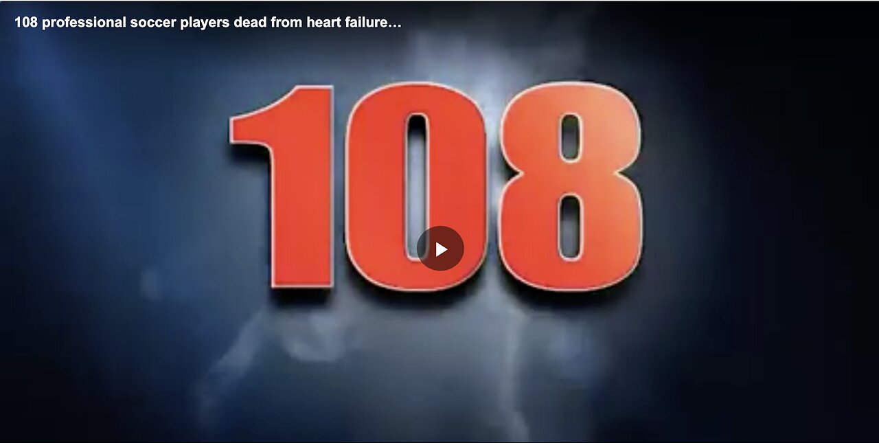 108 professional soccer players dead from heart failure…