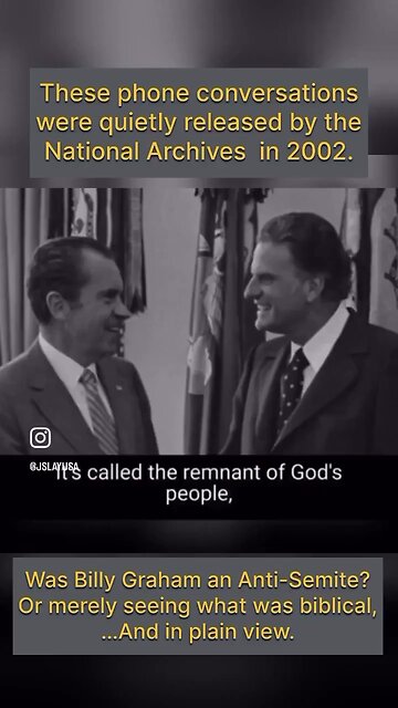 Leaked conversation between Richard Nixon and Billy Graham confirms