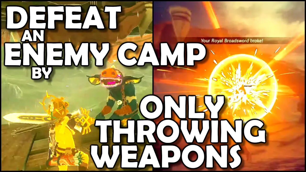 THROWING WEAPONS ONLY - Zelda Breath of the Wild (BotW) - BASEMENT