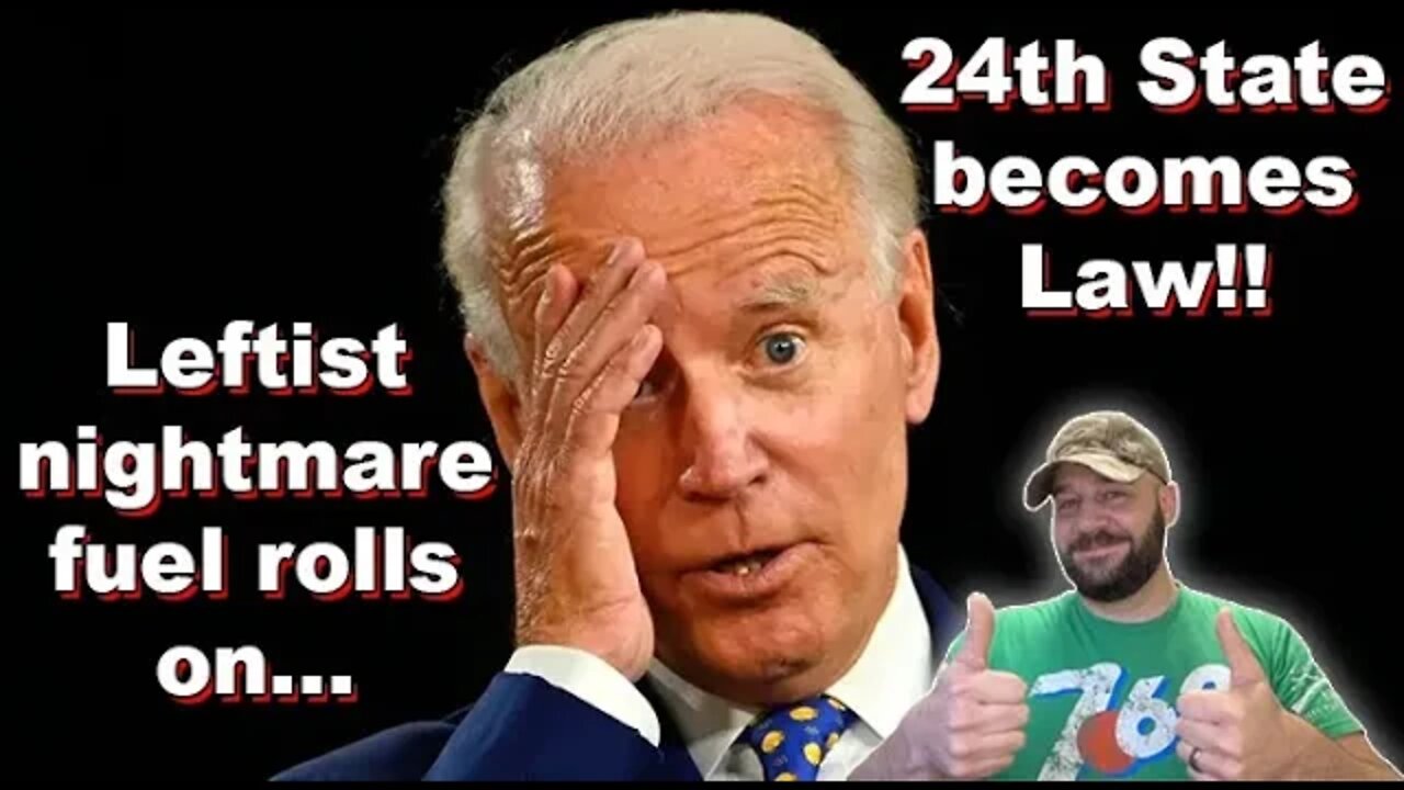 Gun Control takes ANOTHER hit! We have a 24th Constitutional Carry State! While #25 is moving close