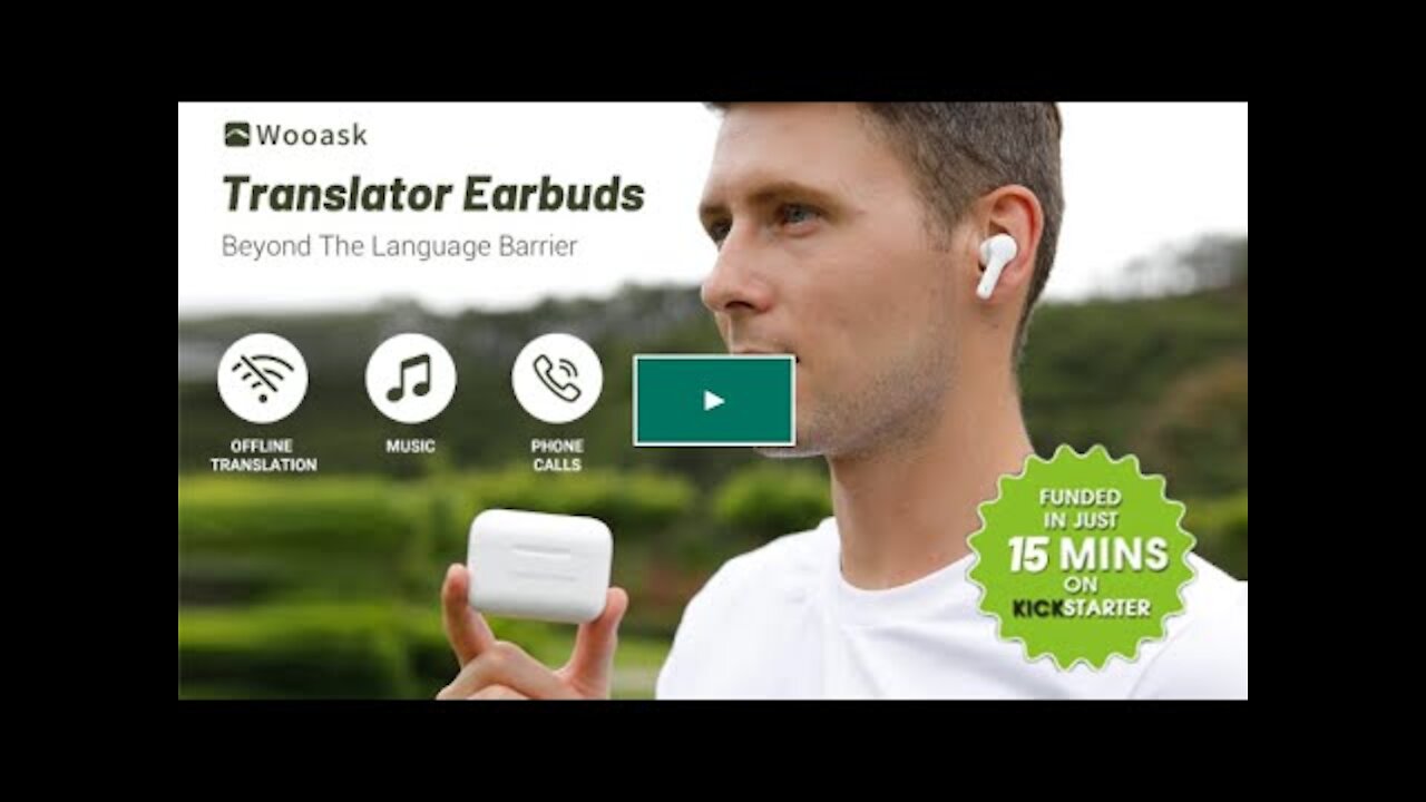 Wooask: 3-in-1 Offline Translation & Bluetooth Earbuds | World Top New Technologies