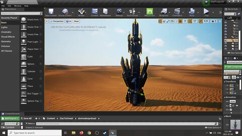 2021 unreal 426 2 Importing daz3d skeletal crab mechanoid