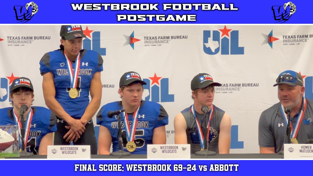 Westbrook State Championship Press Conference