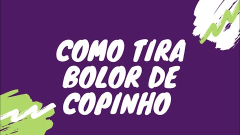 Como tira Bolor de copinho de criança