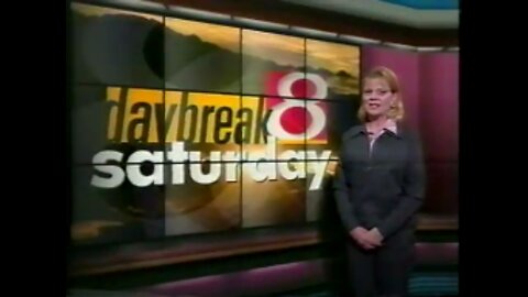 March 30, 2001 - Twila Snyder Indianapolis 'Daybreak' Promo; Eric Halvorson News Bumper