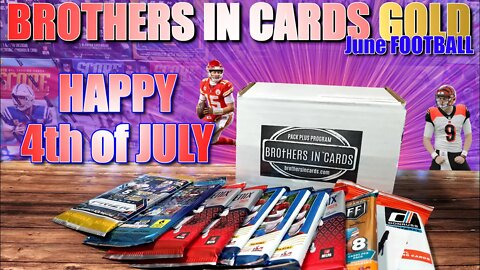2022 June Brothers In Cards GOLD FOOTBALL Pack Plus Program | 10 Random Football Card Hobby Packs!