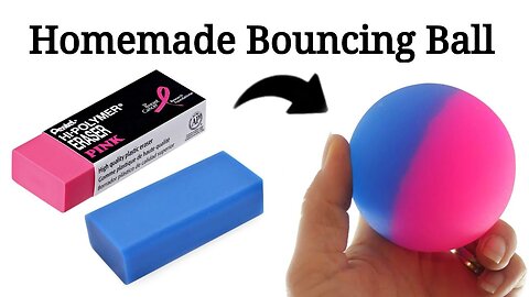 DIY homemade ball/how to make bouncing ball at home/ crazy ball making with eraser/bouncy ball#ball.