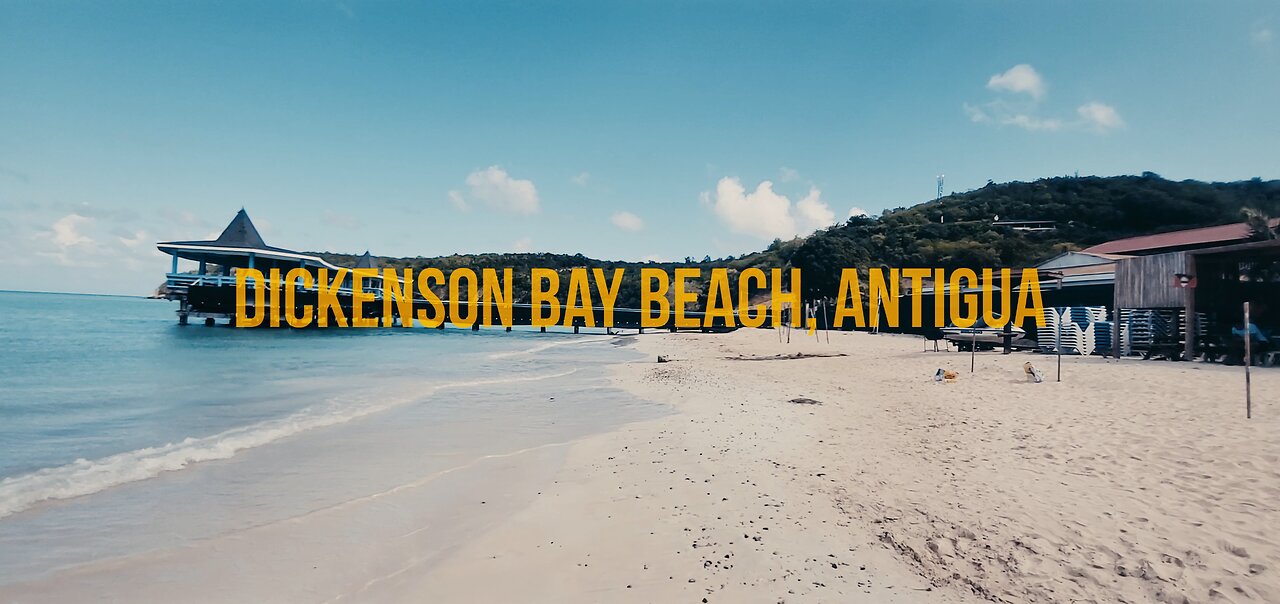 Walking Tour on Dickenson Bay Beach, Antigua (Part 1) asmr ambient