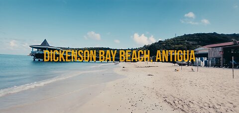 Walking Tour on Dickenson Bay Beach, Antigua (Part 1) asmr ambient