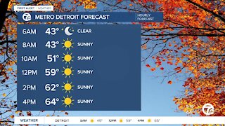 Metro Detroit Forecast: Bright fall day