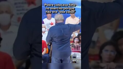 Pobre colocava o filho pra servir o exército, porque não era boa coisa dentro de casa