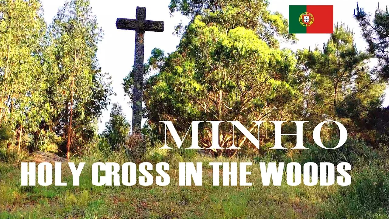 Portugal, holy cross in the woods