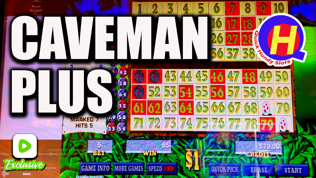 RUMBLE EXCLUSIVE! Caveman Plus KENO w/ Bread & Butter! QHS Free Play May: Day 5