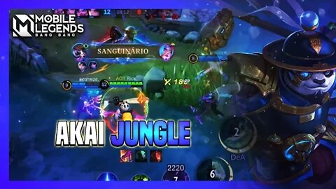 O AKAI AINDA ESTÁ INSANO NA JUNGLE MESMO COM A MUDANÇA DO META | MLBB