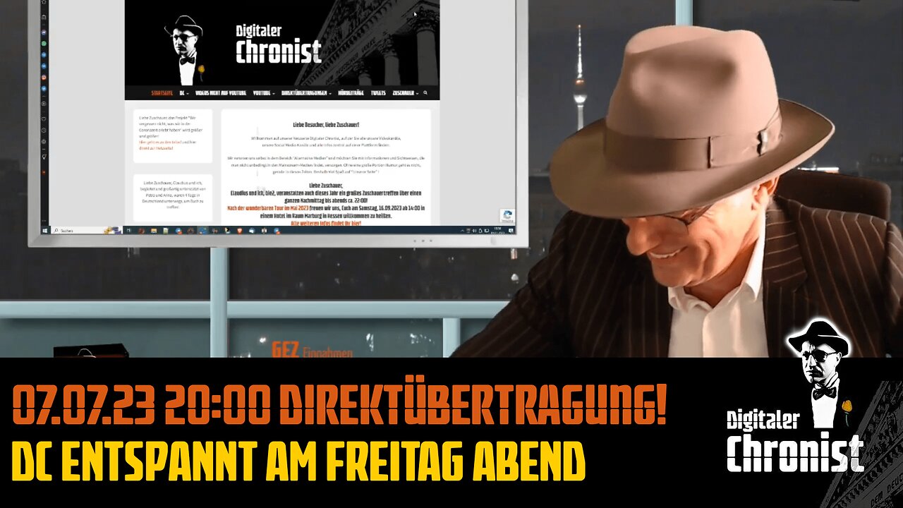 Aufzeichnung vom 07.07.23 Direktübertragung! DC entspannt am Freitag Abend!