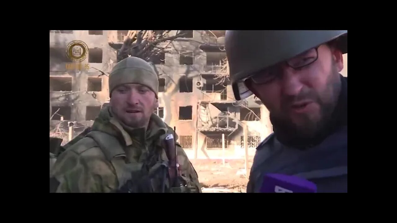 Chechen Fighter Gives Interview While Engaged In Fighting In Mariupol!