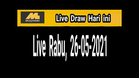 Live Draw magnum 4d hari ini