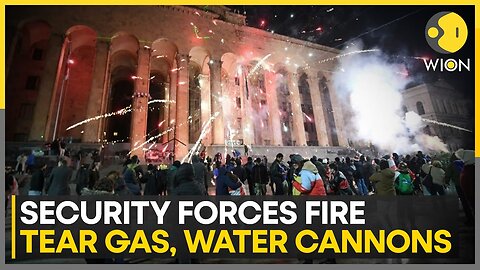 Georgia Protests: Security Forces Fire Tear Gas, Water Cannons To Break Up Protest