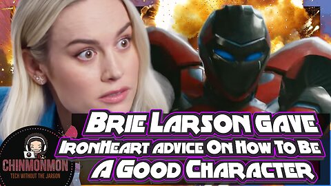 Captain Marvel Brie Larson gave IronHeart advice On How To Be A Good Character 😆