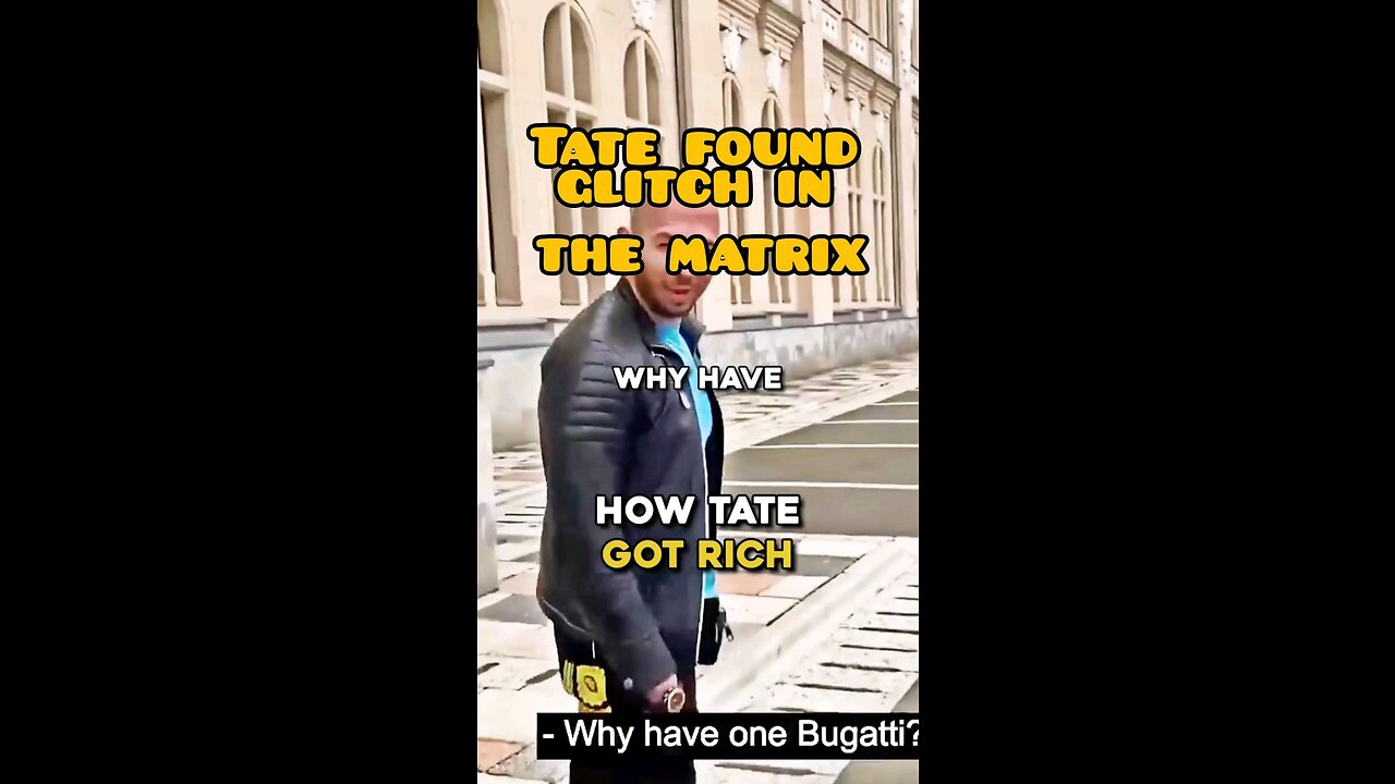 Tate found glitch in the matrix