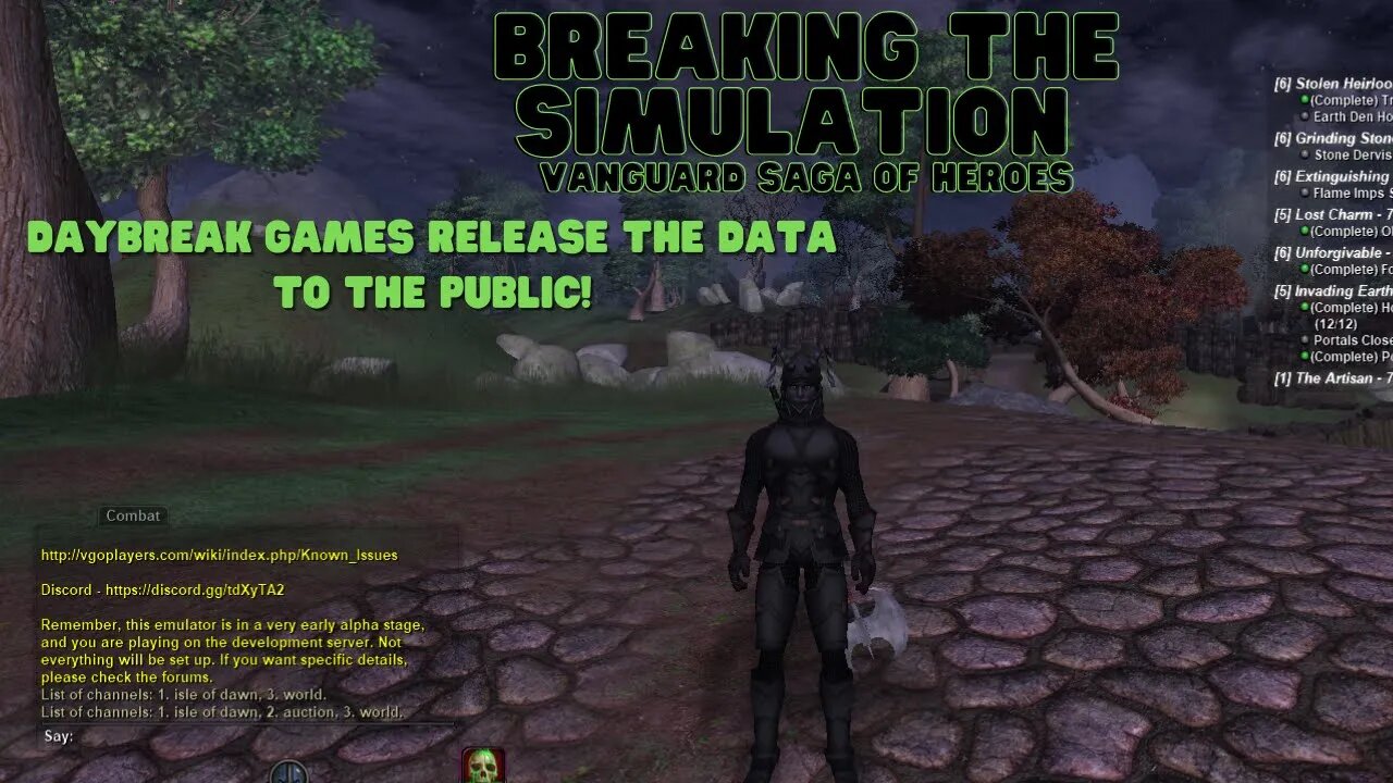 Vanguard Saga of heroes (DAYBREAK GAMES RELEASE THE DATA TO THE PUBLIC!!) | Breaking the Simulation