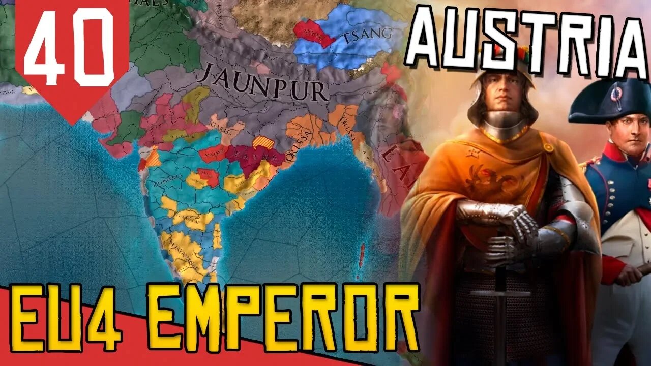 Pe na INDIA - EU4 Austria #40 [Série Gameplay Português PT-BR]