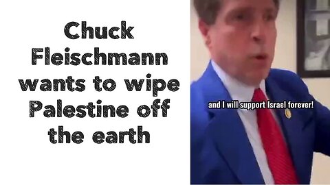 Chuck Fleischmann wants to wipe Palestine off the earth