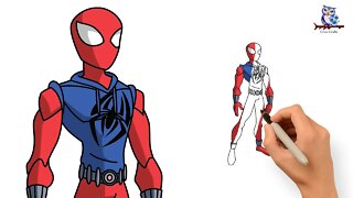 How To Draw Scarlet Spider - Ultimate Spider-Man