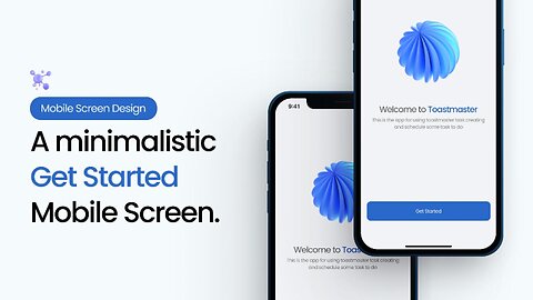 Discover the secret : How to design a | Get Started Screen | UI Design | Figma