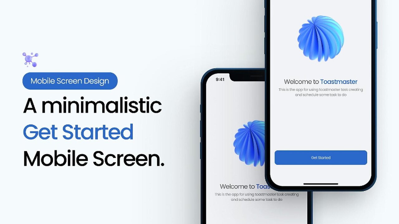 Discover the secret : How to design a | Get Started Screen | UI Design | Figma