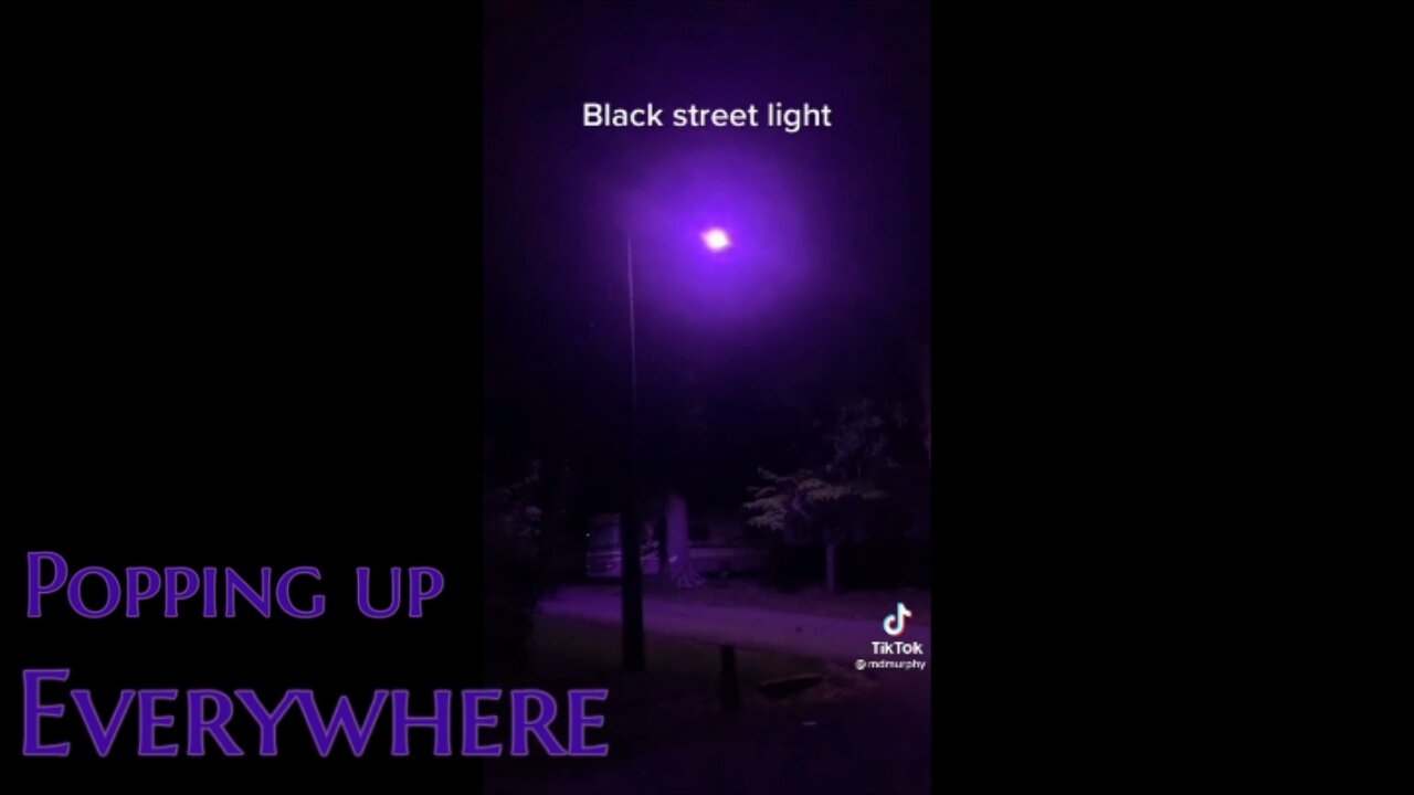 Dangerous radiation coming from black led lights- street lights!