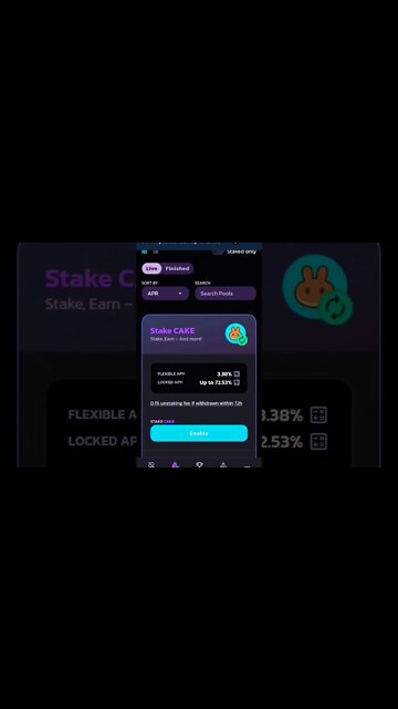 CAKE TOKEN 72% APY STAKING REWARD #stakingrewards #stakingcrypto #staking #pancakeswap #caketoken