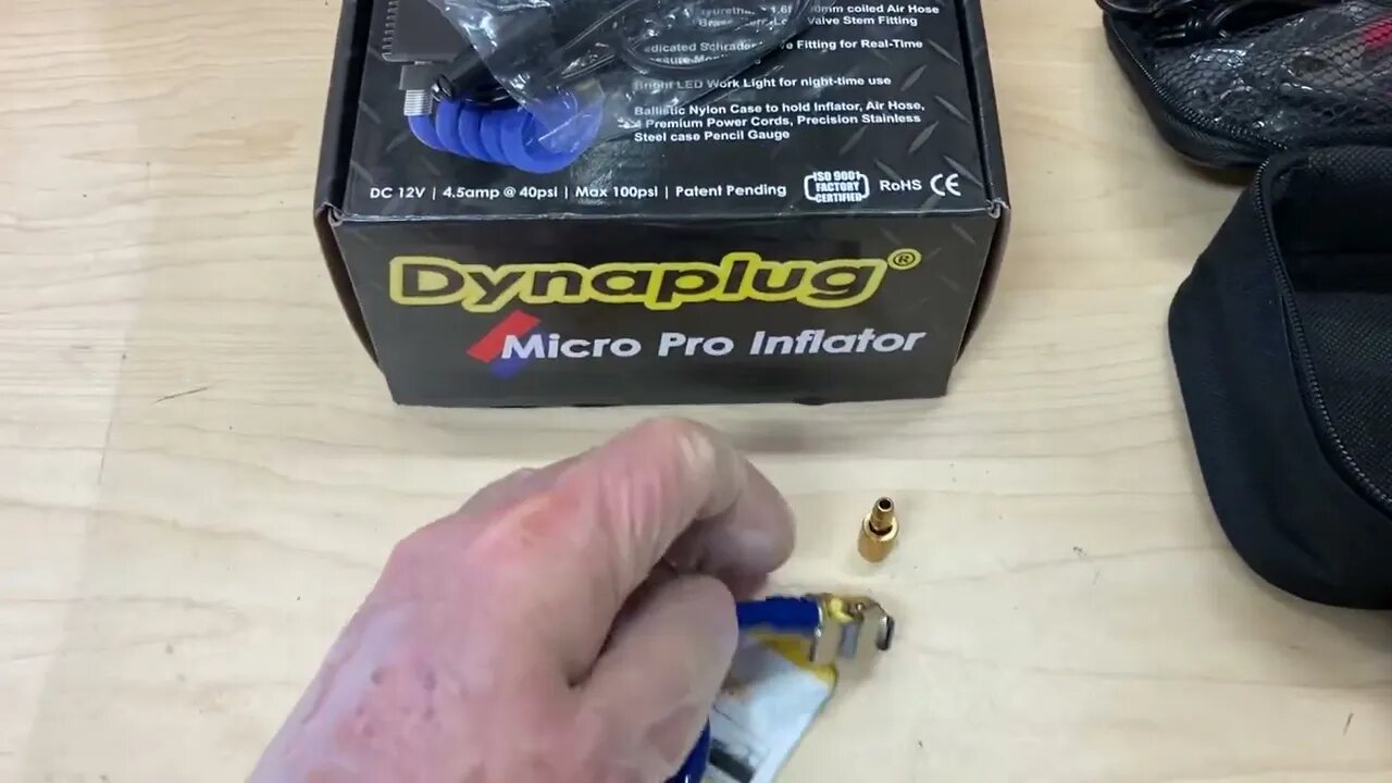 Dynaplug inflator modification adding quick connect