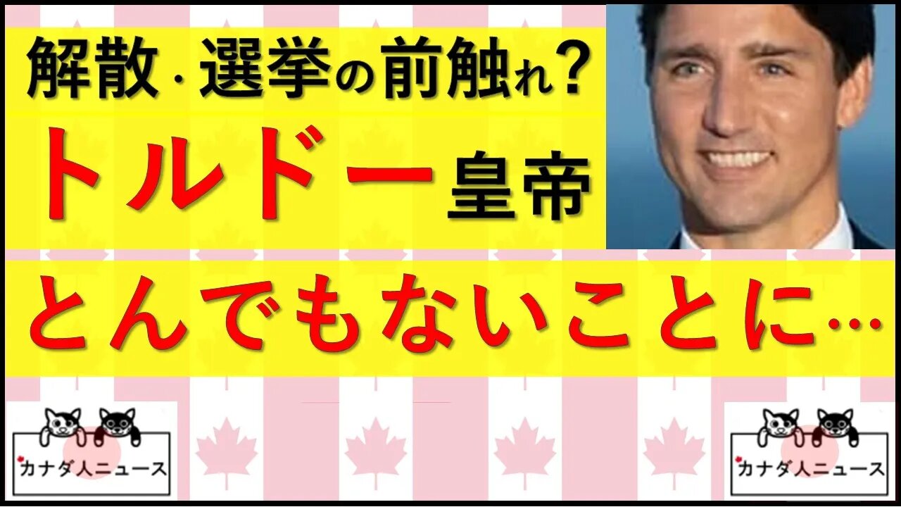 7.19 カナダ首相がとんでもないことに・・・これは選挙の前触れ?