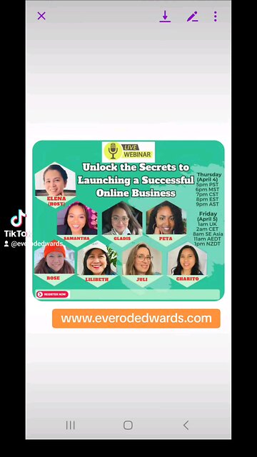 Complimentary workshop