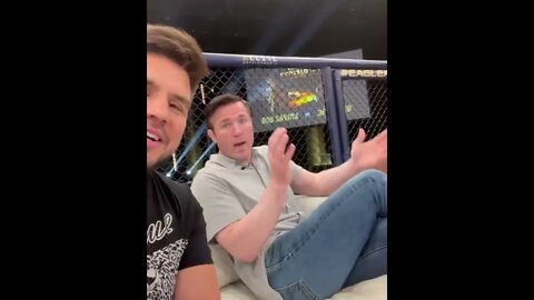 Henry Cejudo at Eagle FC with Chael Sonnen, Kamaru Usman and Khabib Nurmagomedov