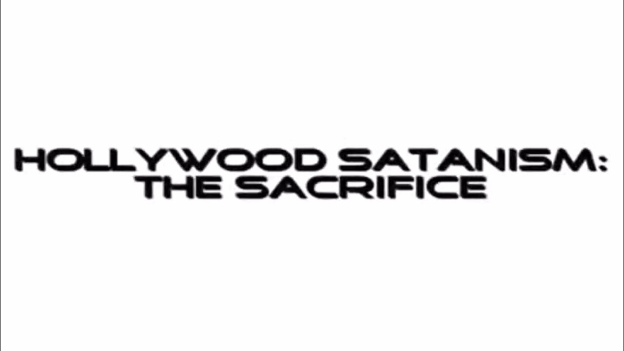 Hollywood Satanism: The Only Way They Get Up In The Ranks And Money Is To Sacrifice Humans!
