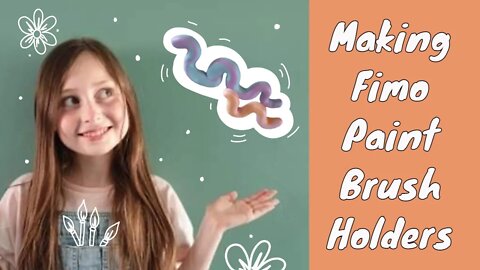 Studio Vlog | making fimo paint brush Holders | Fimo Crafts