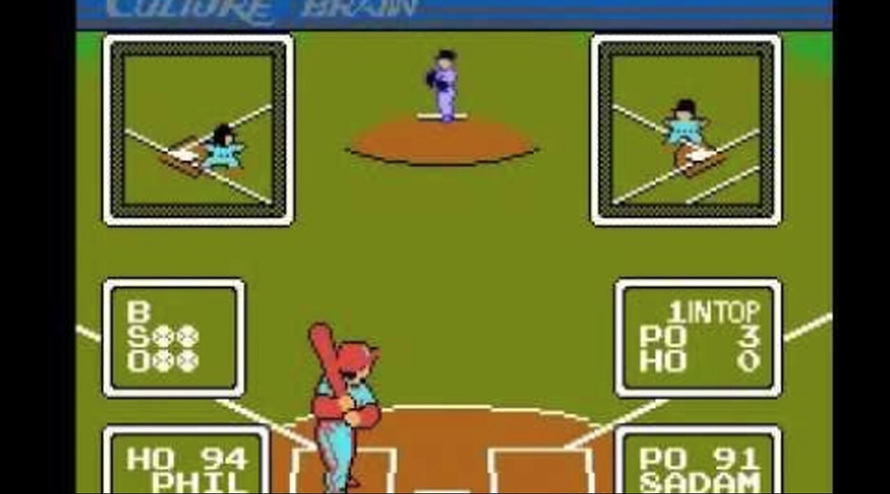 Baseball Simulator 1.000 NES Gameplay Demo