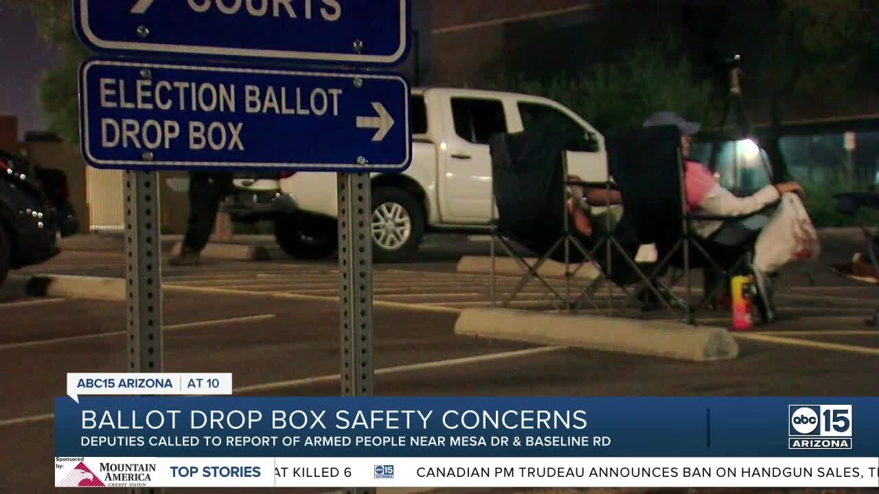 Deputies respond to ballot drop location for reports of armed people nearby
