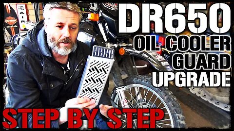 DR650 Oil Cooler Guard Upgrade & Installation!