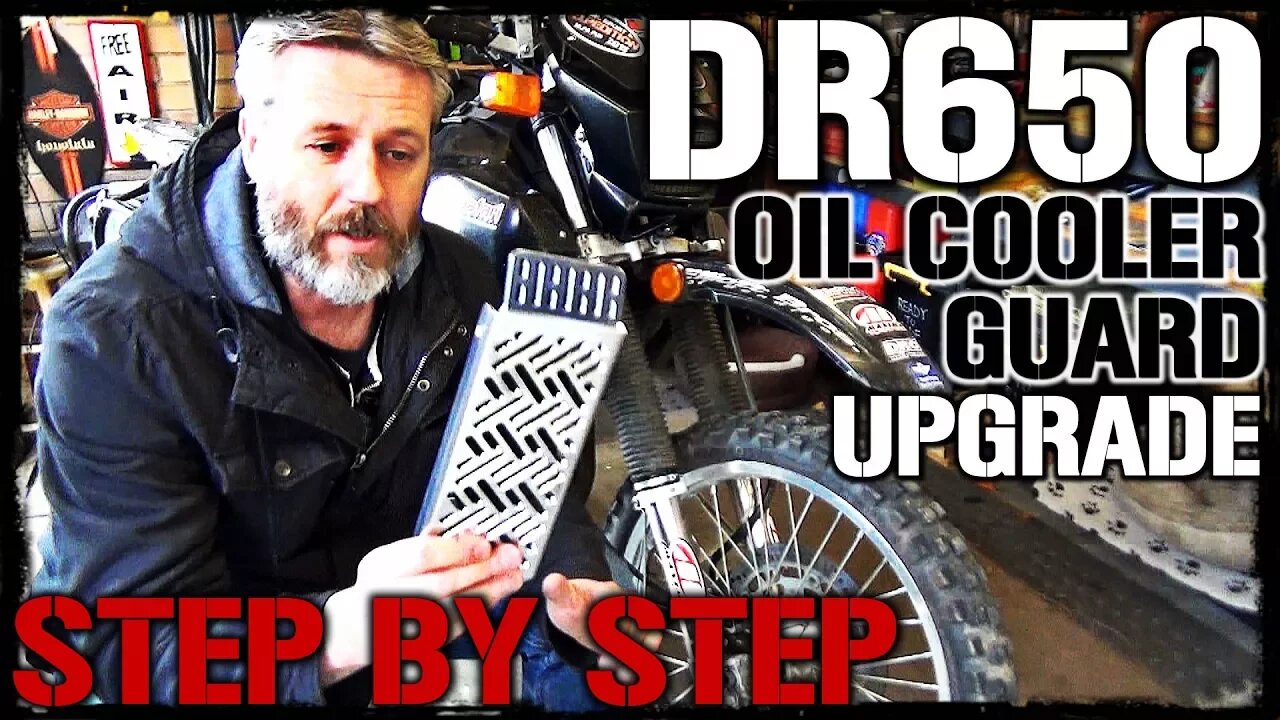 DR650 Oil Cooler Guard Upgrade & Installation!