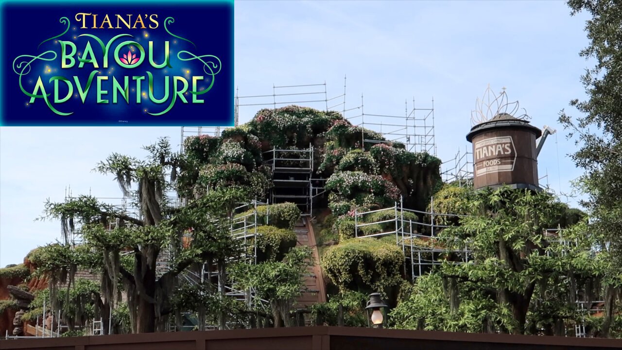 Tiana’s Bayou Adventure Construction UPDATE JANUARY 2024 Replacing Splash Mountain | Magic Kingdom