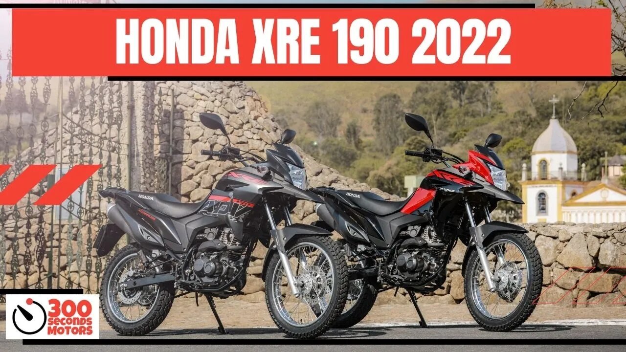 HONDA XRE 190 2022 ABS and Adventure versions with 16,5 hp engine