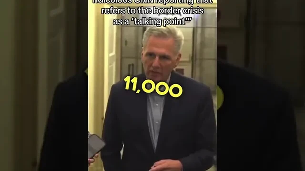 Kevin McCarthy Slams CNN for Saying the Border Crisis is a Talking Point #fakenews #maga #shorts