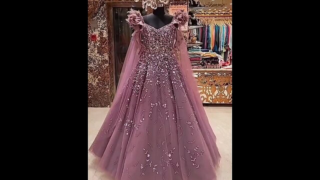 Beautiful pinkish frock for gils