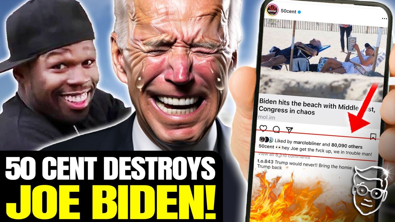 50 Cent CURB STOMPS Biden For Beach Vacation As World BURNS | ‘Get The F*ck Up Joe!'