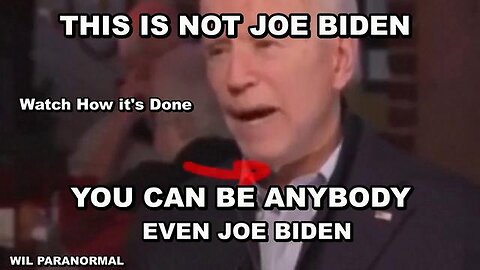 IT IS NOT JOE BIDEN YOU'RE SEEING - WATCH THE INDISPUTABLE PROOF